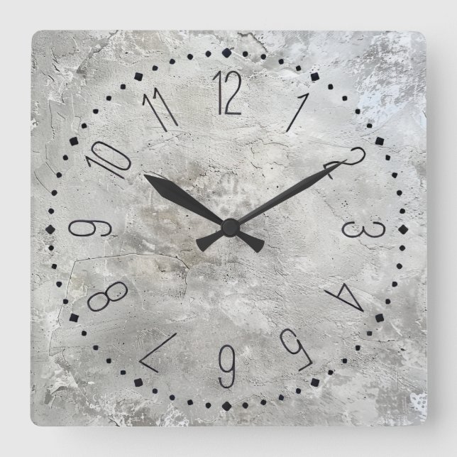 Reloj de pared de concreto falso (Anverso)