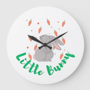 Reloj de pared de conejito lindo – Perfecto para l