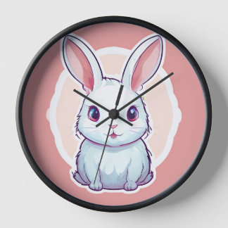 reloj de pared de conejo lindo