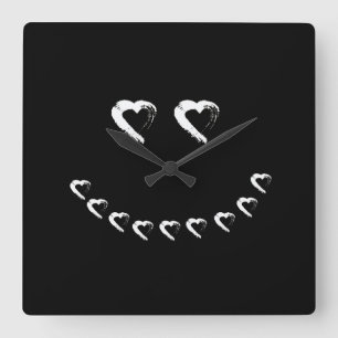 Reloj de pared de corazón de Halloween
