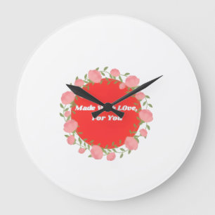 Reloj de pared 'De corazón - Hecho con amor para t