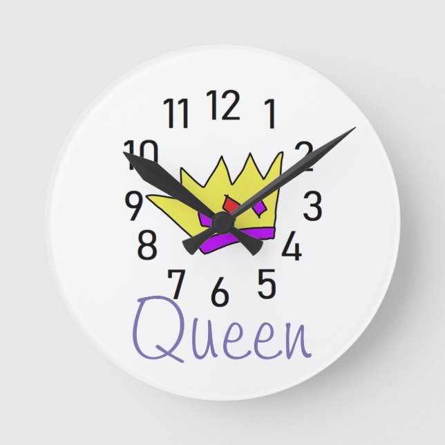 reloj de pared de corona queen (Anverso)