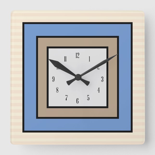 Reloj de pared de cuadrados clásicos (Anverso)