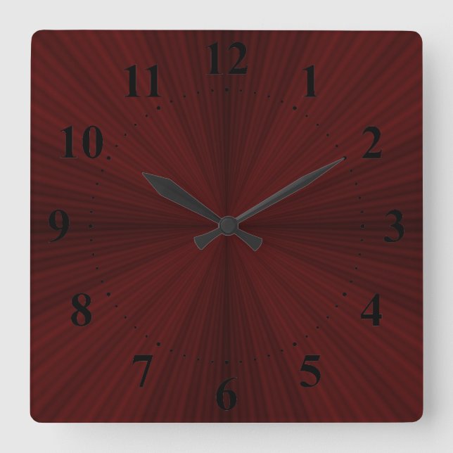 Reloj de pared de cuarzo de los Rays rojos (Anverso)