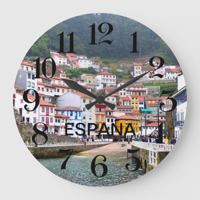 reloj de pared de Cudillero en Asturias, España (Anverso)