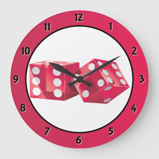 Reloj de pared de dados (Anverso)