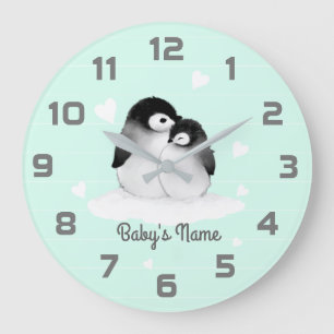 Reloj de pared de decoración de guardería de coraz