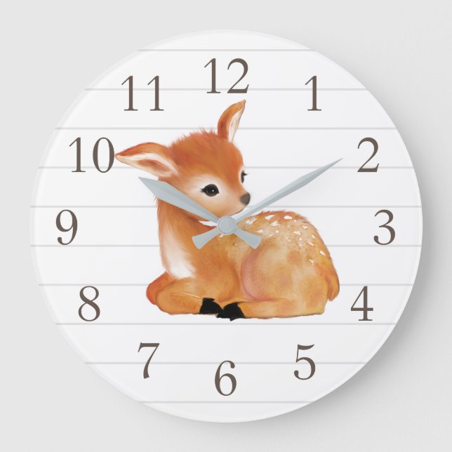 Reloj de pared de decoración de guardería del alba (Anverso)