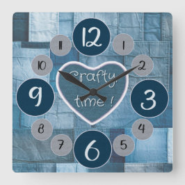 Reloj de pared de Denim para los amantes de la cos