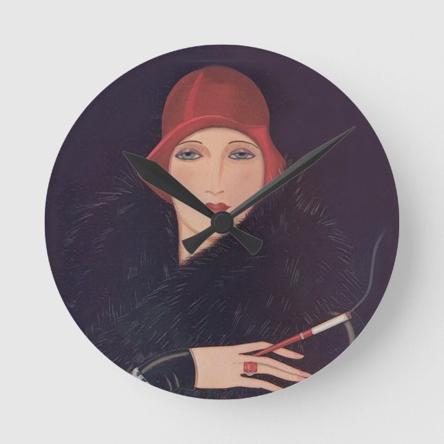 Reloj de pared de destello Art Deco (Anverso)