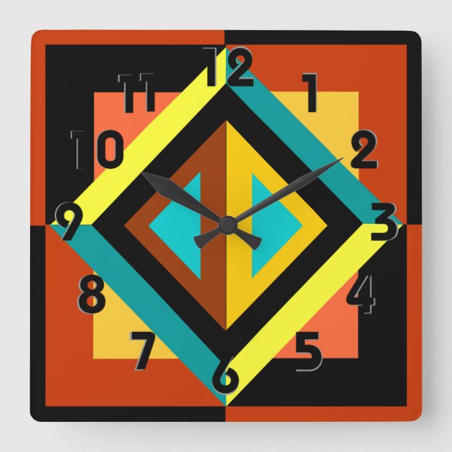 Reloj de pared de diamantes (Anverso)