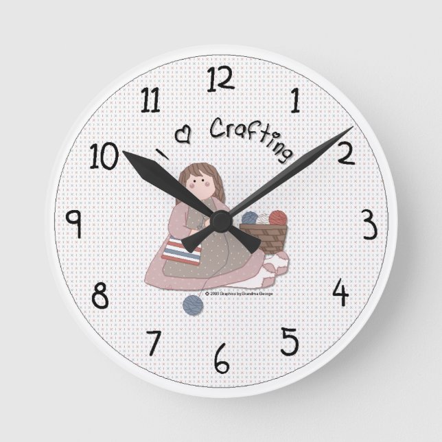 Reloj de pared de dibujo del país (Anverso)