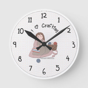 Reloj de pared de dibujo del país