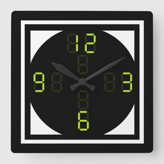 Reloj de pared de Digitaces (Anverso)