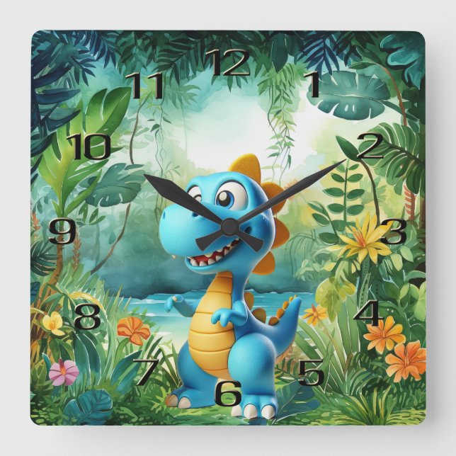 Reloj de pared de dinosaurio (Anverso)
