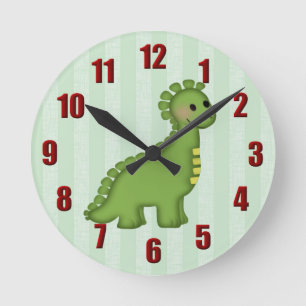Reloj de pared de dinosaurios