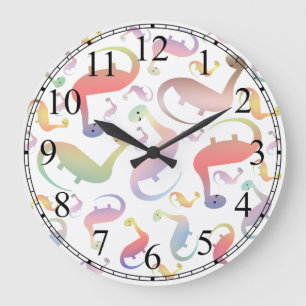 Reloj de pared de dinosaurios pastelitos para niño