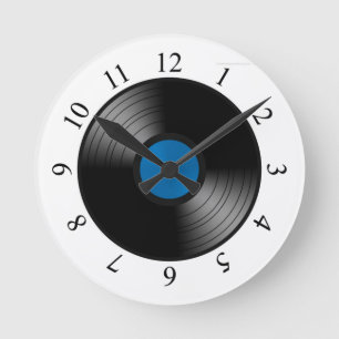 Reloj de pared de disco LP