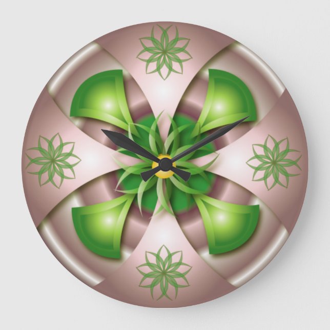 reloj de pared de diseño 3D (Anverso)