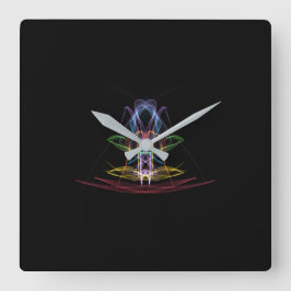 Reloj de pared de diseño abstracto colorido