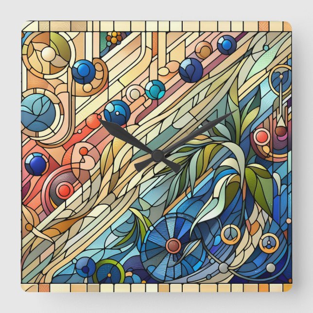 Reloj de pared de diseño Art Deco (Anverso)