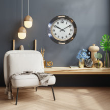 Reloj de pared de diseño Art Deco