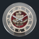 Reloj de pared de diseño Art Deco<br><div class="desc">Redondo (grande) Con dos tamaños, este reloj de pared está imprimido de forma vibrante con el proceso AcryliPrint®HD para garantizar la máxima calidad de visualización de cualquier contenido. Solicite este reloj de pared redondo de estilo deco para sus paredes o regale a amigos y familiares como regalo para un tesoro...</div>