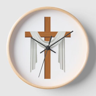 Reloj de pared de diseño cristiano