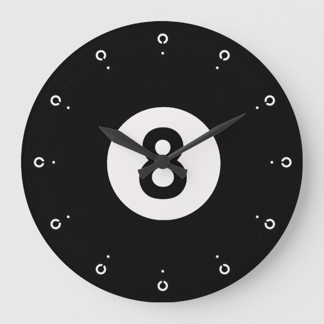 Reloj de pared de diseño de 8 bolas (Anverso)