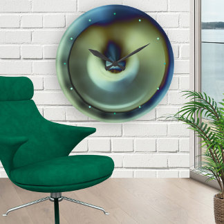 Reloj de pared de diseño de abstracto Verde azulad