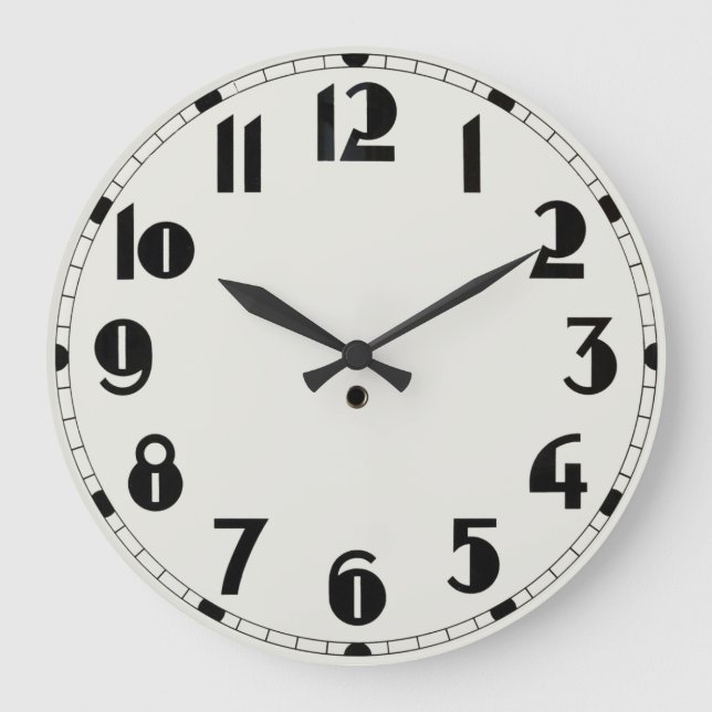 Reloj de pared de diseño de Bauhaus (Anverso)