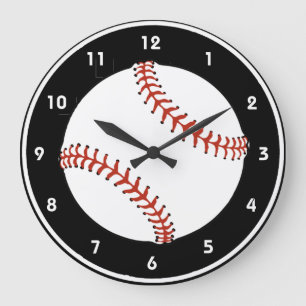 Reloj de pared de diseño de béisbol