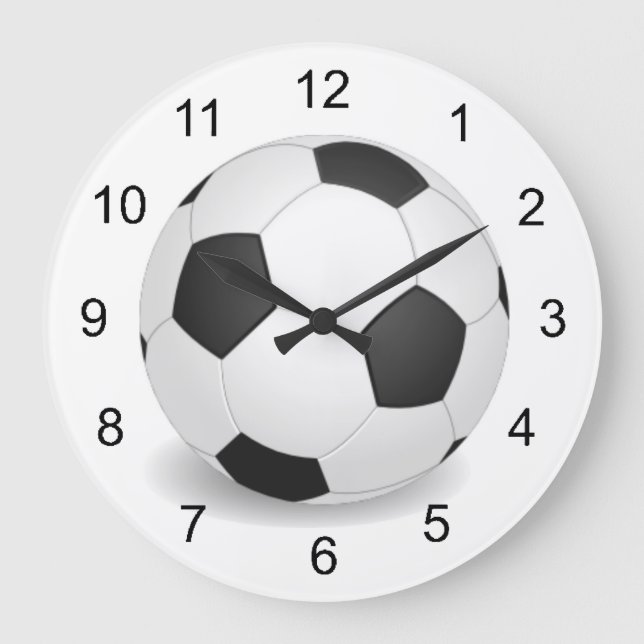 Reloj de pared de diseño de bolas de fútbol (Anverso)