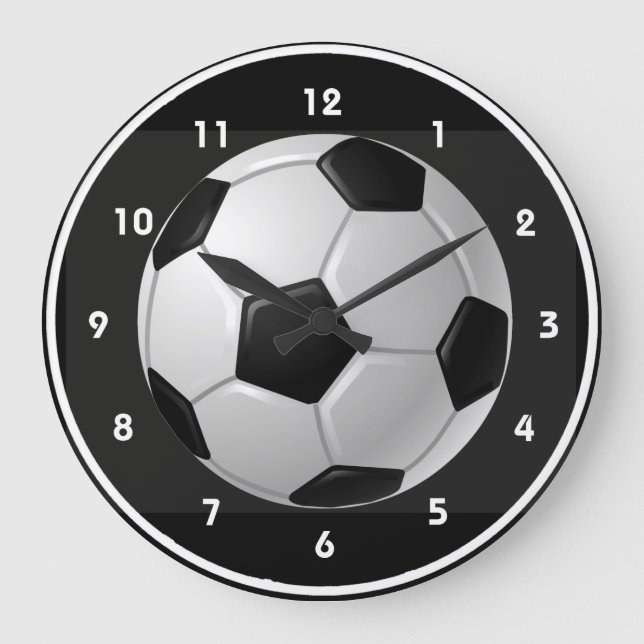 Reloj de pared de diseño de bolas de fútbol (Anverso)