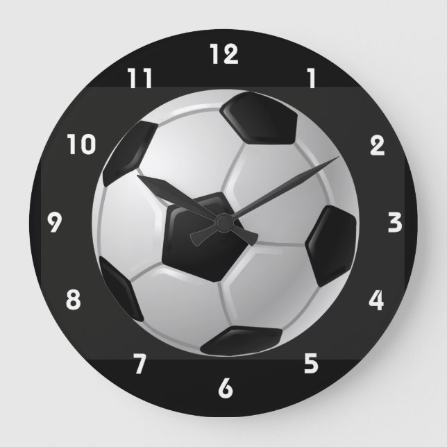 Reloj de pared de diseño de bolas de fútbol (Anverso)