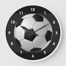 Reloj de pared de diseño de bolas de fútbol
