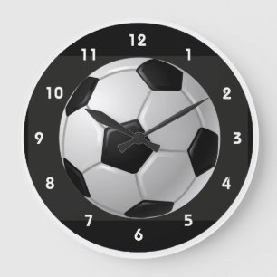 Reloj de pared de diseño de bolas de fútbol