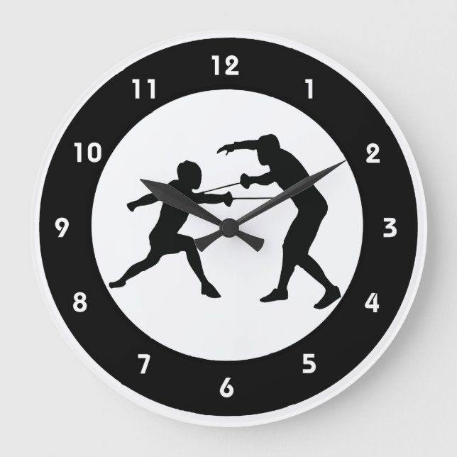 Reloj de pared de diseño de cercas (Anverso)