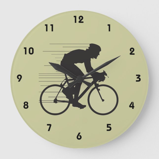 Reloj de pared de diseño de ciclismo (Anverso)