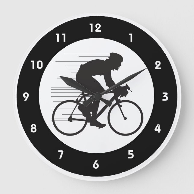 Reloj de pared de diseño de ciclismo (Anverso)