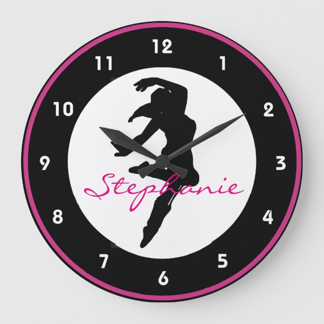 Reloj de pared de diseño de danza (Anverso)