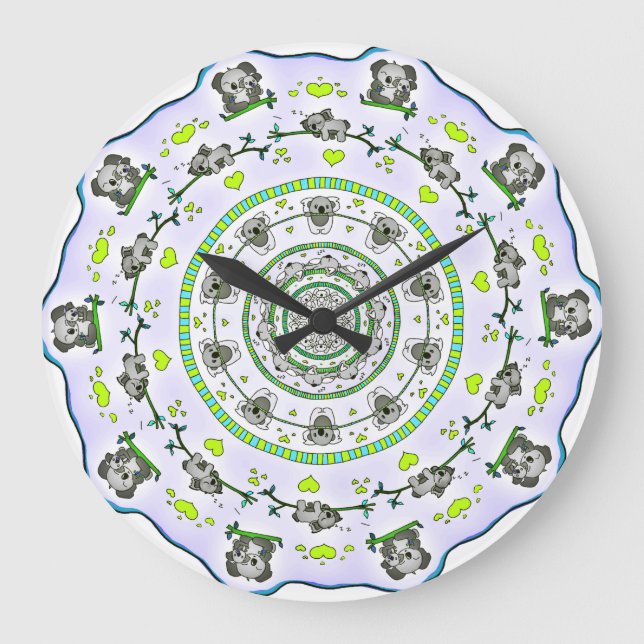 RELOJ DE PARED DE DISEÑO DE KOALA (Anverso)