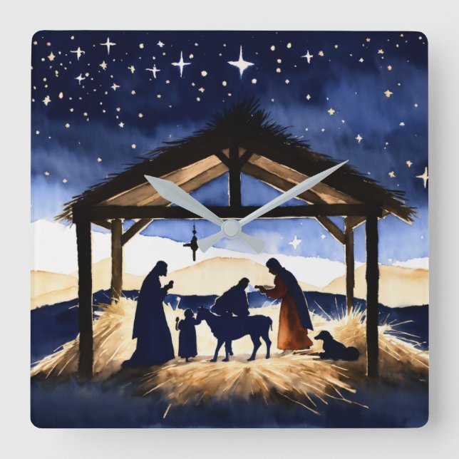 Reloj de pared de diseño de la cuna (Anverso)