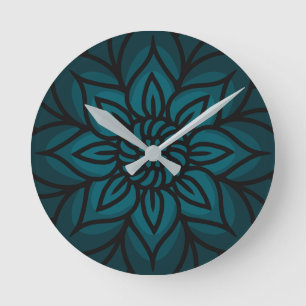 Reloj de pared de diseño de mandala