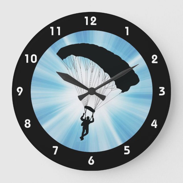 Reloj de pared de diseño de paracaidismo para subm (Anverso)