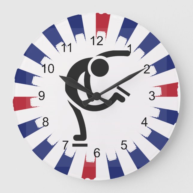 Reloj de pared de diseño de patinaje artístico (Anverso)