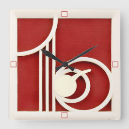 Reloj de pared de diseño decenal