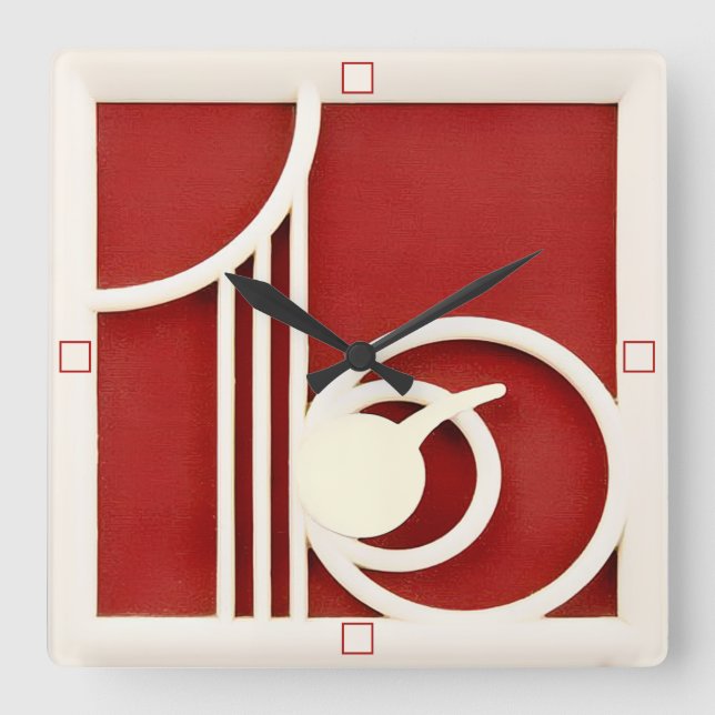 Reloj de pared de diseño decenal (Anverso)