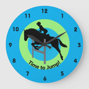 Reloj de pared de diseño ecuestre