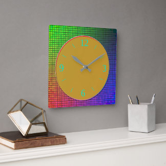Reloj de pared de diseño luminoso y moderno